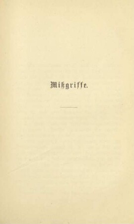 Mißgriffe