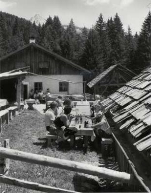 Rast auf der Laneralm