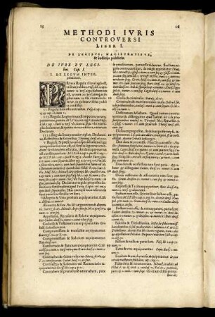 Liber I. De Legibus, Magistratibus, & iudicija publicis.