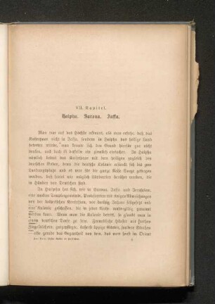 VII. Kapitel. Haipha. Sarona. Jaffa.