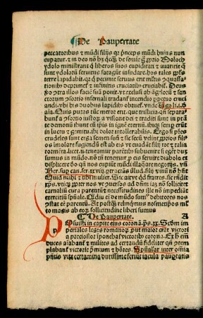 De Paupertate.