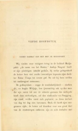 Vijfde hoofdstuk. Raden Rahmat aan het hof te Madjapahit