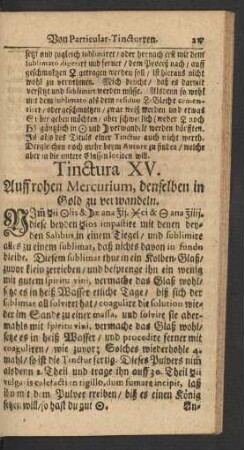 Tinctura XV.