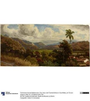 Das Haus der Familie Bolivar in San Mateo, im Tal von Aragua