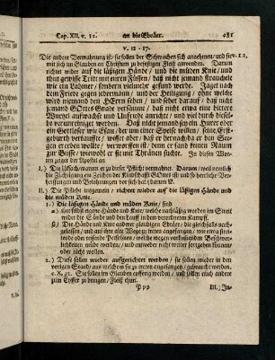 481-491, V. 12 - 17; Lehren und Gebrauch