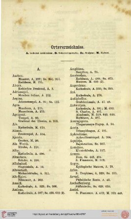 Ortsverzeichniss