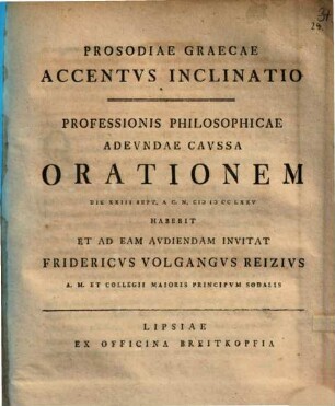 Prosodiae graecae accentus inclinatio