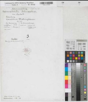 Waltringhausen (Anröchte), Zusammenlegung Waltringhausen, Katasterauszug Flur 3