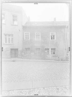Meißen-Altstadt, Schlossergasse. Wohnhaus. Straßenfront (Teilansicht)