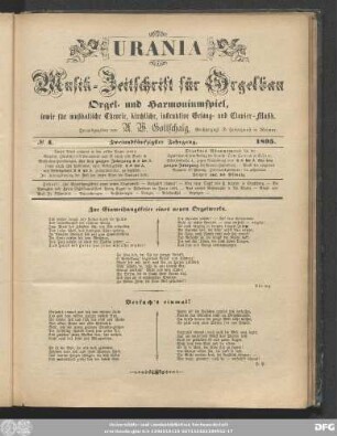 No. 4. Zweiundfünfzigster Jahrgang. 1895.