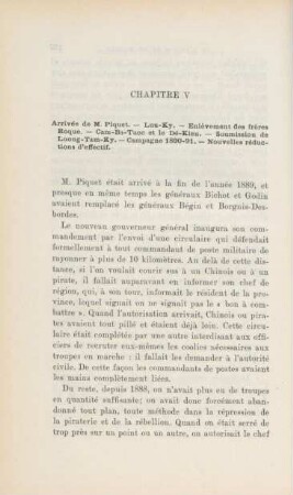 Chapitre V. Arrivée de M. Piquet ...