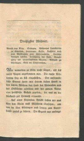 Dreißigster Abschnitt.