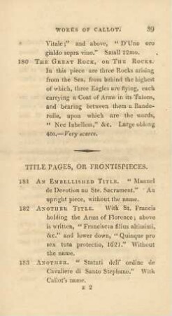Title pages, or frontispieces