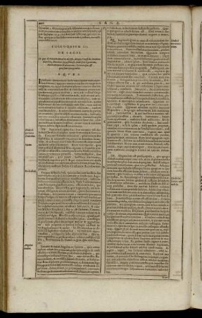 Colloquium III. De Sagis.