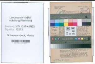 Entnazifizierung Martin Schoennenbeck , geb. 27.11.1900 ()