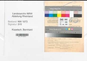Entnazifizierung Bernhard Kopetsch , geb. 03.10.1893 (Heimarbeiter)
