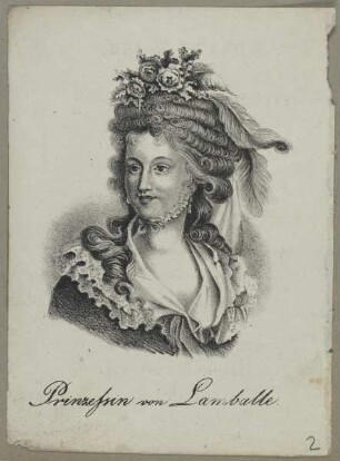 Bildnis der Prinzessin von Lamballe