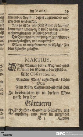 Haußhaltung im Martio.