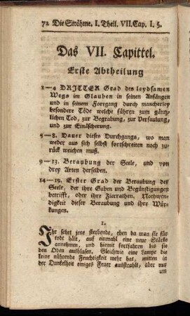 Das VII. Capittel.