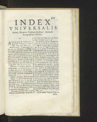 Index vniversalis