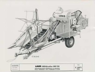 Mähdrescher "MD 120" der Heinrich Lanz AG