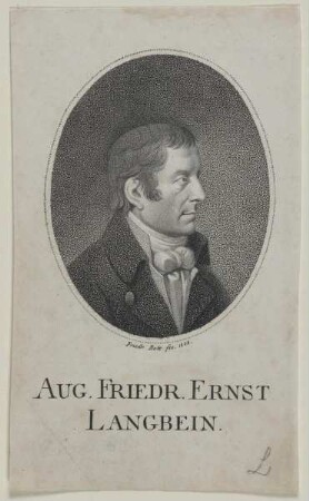 Bildnis des Aug. Friedr. Ernst Langbein