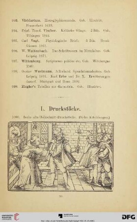 L. Druckstöcke (Nr. 1000)