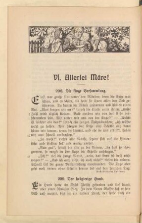 VI. Allerlei Märe!
