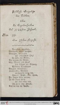 Nro. 35. Den 26ten August