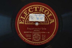 Sapphische Ode / (Brahms)