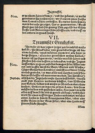 VII. Tyrannische Greuligkeit.
