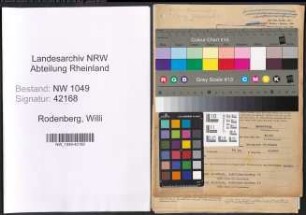 Entnazifizierung Willi Rodenberg , geb. 27.06.1903 (Kaufmann)