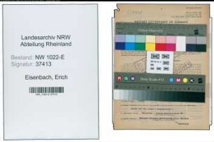 Entnazifizierung Erich Eisenbach , geb. 24.02.1892 (Kaufmann)