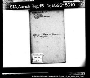 Hausierkonzessionen und -gesuche: Johannes Hellwig aus Germershausen, Musikaufführungen
