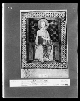 Perikopenbuch — Der Evangelist Johannes, Folio 4