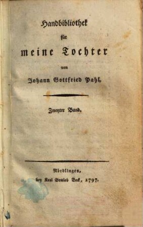 Hand-bibliotheck für meine Tochter, 2