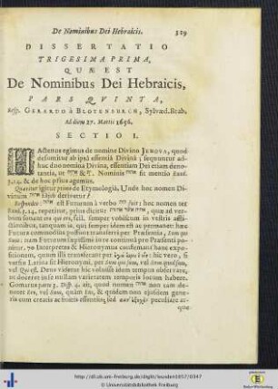 Dissertationes XXXI.–XXXIV.