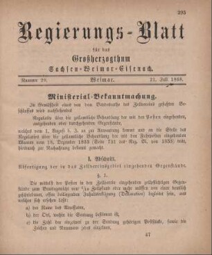 Nr. 29 : 21. Juli 1868
