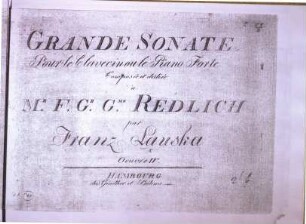 Grande sonate pour le clavecin ou le piano forte : oeuvre IV