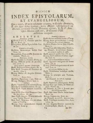 l2r-m3v, Index Epistolarum, et Evangeliorum