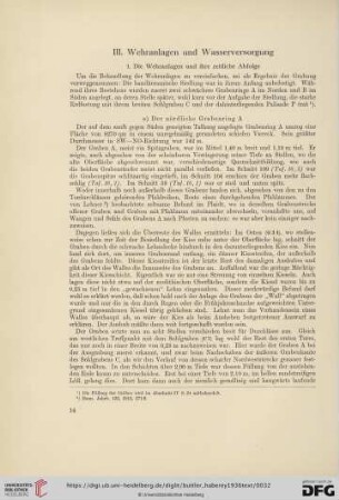 III. Wehranlagen und Wasserversorgung