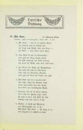 Lyrische Dichtung