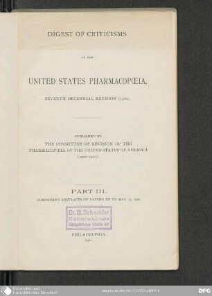 3: Comprising Abstracts of Papers up to May 15, 1901