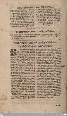 Der Hundert drey und dreissigste Discurs. Von Schornsteinfegern und Dachdeckern.