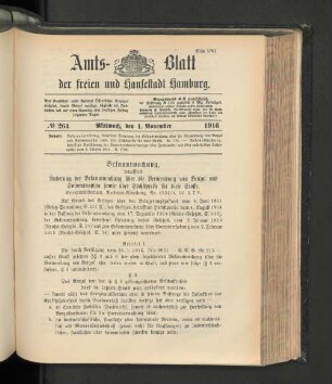 No. 264, 1. November 1916