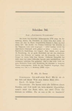 Schröders Stil