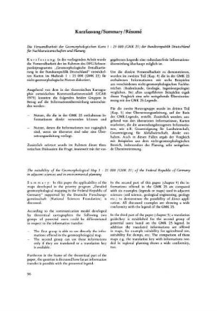 Kurzfassung / Summary / Résumé
