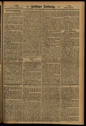 Zweite Ausgabe vom Dienstag, den 27. Mai 1913.