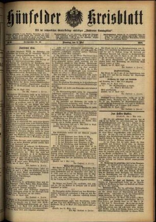 Ausgabe vom Dienstag, den 02. Mai 1916.