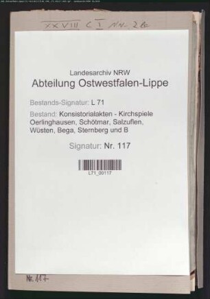 Einkünfte und Besitzungen des Küsters, verschiedene Angelegenheiten, Restanten, Forderungen